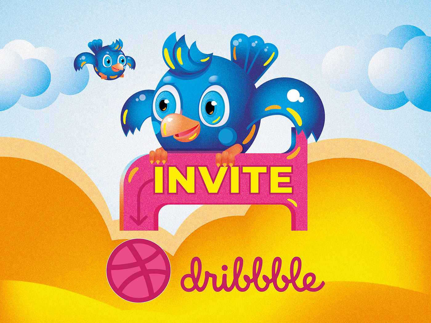 Invite dribbble